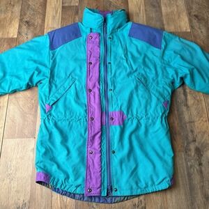 Vintage Roffe Ski Jacket Snow Snowboarding Ultrex Blue Waterproof Women's Size 8